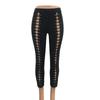 Amazon Nuevo Pantalón hasta el Tobillo con Costuras Frontal con Cordones de Maíz Leggings con Lazos Ropa Exterior para Mujer Leggings