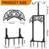 Soporte para Manguera de Jardín para Exteriores, Estante Mejorado para Almacenamiento de Mangueras, Colgador de Manguera Independiente y Estante de Almacenamiento con Carrete