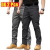 Pantalones de Trabajo Frescos de Verano 2026 para Hombre Corte Delgado Tendencia Pierna Recta Pantalones de Personalidad Pantalones Tácticos Militares en Stock