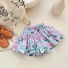 Ropa Infantil Estilo Coreano Pantalones de Niña Estilo Occidental Pantalones Casuales de Cinco Largos para Bebé Verano Combinación con Todo Pantalones Escalonados Shorts Florales para Niños