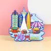 Imán de Nevera de Goma Blanda de PVC Pegatina Magnética de Dibujos Animados Estéreo 3D Estilo Chino Creativo Souvenir Cultural y Creativo