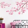 Novo Estilo Decoração de Parede para Quarto, Sala de Estar, Estudo em Casa Papel de Parede Vintage Flor de Pessegueiro Rosa Atacado Personalizável