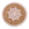 Montanha-russa tecida ins estilo nórdico placemat algodão linho mesa de jantar isolamento tapete tiro adereços casa juta tapete decorativo