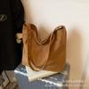Bolso de Hombro Perezoso de Gamuza Coreano Nuevo Otoño e Invierno 2026 Bolso Tote de Gran Capacidad Casual Nicho Estilo Commuter para Mujer