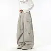 Ropa para Hombre Maple House / Pantalones Curvos Retro Americanos, Pierna Recta Holgados, Multibolsillos, Pierna Ancha, Curvos, Casuales de Trabajo para Hombres y Mujeres