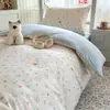 Conjunto de cama de três peças para dormitório de estudante universitário, lençol e fronha de algodão puro, tamanho solteiro, adequado para todas as estações, novo modelo de roupa de cama 2026