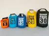 Bolso tipo cubo impermeable personalizado de un solo y doble hombro, bolsa para senderismo y rafting al aire libre, mochila de natación de malla gruesa de PVC, bolsa impermeable ligera