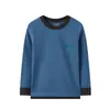 Conjunto de Roupa Íntima Térmica Infantil, Camada Base Quente de Fleece para Meninas Outono Roupas e Calças, Roupa de Casa para Jovens Meninos, Pijamas Infantis