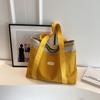 Bolso de lona para mujer, estilo coreano, con costuras, de gran capacidad, informal, moderno, para estudiantes universitarios, verano 2024