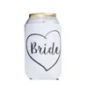Manga para Taza de Neopreno Temática de Boda Exclusiva Transfronteriza Enfriador para Lata de Novio y Novia Manga para Taza Aislada