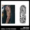 Pegatinas de Tatuaje Herbales de Brazo Completo Transfronterizas, Impermeables, de Larga Duración, No Reflectantes, Diseños de Tatuajes Realistas para Manos, Brazo de Flores, Brazo de Flor de Cerezo, Estilo Tradicional