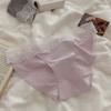Flower Story * Roupa íntima sexy francesa para meninas 2024, nova calcinha com acabamento em renda Pure Desire, cintura baixa
