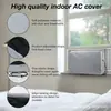 Cubierta de Polvo para Unidad Exterior de Aire Acondicionado Transfronteriza, Cubierta para Unidad de Aire Acondicionado de Ventana Interior, Cubierta Acolchada para Aire Acondicionado, Protector de Viento para Enfriador de Aire Acondicionado Interior