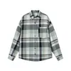 Camisa retro a cuadros estilo japonés para hombre, de manga larga, corte holgado, casual, talla grande para parejas, nuevo top para hombre 2026