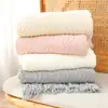 Manta climatizada, manta de tricô, estilo nórdico, de alta qualidade, manta de sofá com franjas, decoração de casa interna, manta pequena, manta para cochilo no pé da cama