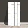 Pegatinas de Pared Imitación Azulejo Mármol Panel Decorativo de PVC Aluminio Plástico Papel Tapiz Impermeable y a Prueba de Humedad Pegatinas Autoadhesivas para Cocina