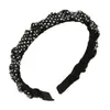 Diadema de Nuevo Estilo Transfronteriza para Mujer, Lujo de Gama Alta, Altura Craneal Alta, Diadema Irregular con Pedrería, Joyería Hecha a Mano DIY para Mujeres