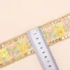 4,5cm Estilo Étnico Flor Lantejoula Bordado Chapéu Hanfu Bolsa Artesanal DIY Acessórios de Roupa