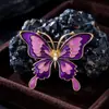 Nuevo Broche de Mariposa Colorida con Goteo de Aceite de Aleación Corsage Exquisito para Chaqueta de Traje de Mujer Pin de Accesorios de Ropa