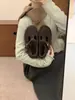 Sapatos Retro Cinza com Aumento Interno e Pelúcia Birkenstock para Mulheres Outono e Inverno 2025 Novo Design Mocassins Casuais