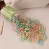 Cubierta de cuero sin pelo para bebé Cuerda para la cabeza duradera de alta elasticidad Liga para el cabello desechable para niños Banda de goma Accesorios para el cabello de dopamina