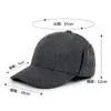 Gorros Cálidos de Otoño e Invierno para Hombres, de Mediana Edad y Mayores, Gorras de Béisbol a Prueba de Viento que Protegen los Oídos, Gorras de Béisbol Lisas de Papá para Hombres