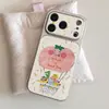 Globo Aerostático de Animales de Tomate Adecuado para Funda de Teléfono Apple 17 iPhone 18 Pro Max Cobertura Completa 16 Pro Textura de Cuero 14