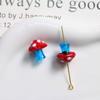 Punto Ola de Color Irregular Semipermeable Perforado Esmaltado Champiñón con Cuentas Pulsera DIY Collar Pendientes Pendientes Accesorios