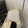 Bolsa Biscoitos 2024 Novo Estilo Moda Popular Deste Ano Versão Coreana Mais Fácil de Combinar Estilo Ocidental Sofisticado Bolsa Quadrada Pequena Bolsa Transversal