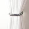 Hebilla magnética para cortina simple y moderna, correa cilíndrica para cortina, cuerda para atar, cordón sin perforaciones, accesorios de decoración para ventanas, gancho