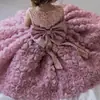 Vestido de Primer Cumpleaños 2026 Nuevo Estilo Elegante Ropa Infantil Vestido de Hada Rosa Princesa Moda Infantil Vestido para Niña