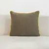 Funda de Almohada para Respaldo de Sofá Estilo Nórdico Hogar Almohada de Color Sólido Simple Moderna Sala de Estar Ribete de Pana de Gama Alta
