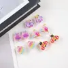 Acessórios para Sapatos com Furos Fivela Flor de Sapato DIY Pó Fino Borda de Gelo Fruta Acessórios de Resina Removíveis Flor de Sapato Fivela de Sapato