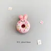 Juguete de Comida Brillante Conejo Accesorios de Resina Pegamento de Crema DIY Funda de Teléfono Móvil Marcapáginas Marcador de Libro Llavero de Trenzado Pinza para el Cabello Parche