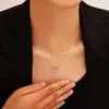 Perla Brillante Venta Directa Más Vendido Moda Europea y Americana Collar Personalizado con Lazo Pendientes Fabricante Joyería al por Mayor Cobre Microincrustado