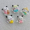 Pacha Perro con Alas Brillante Lindo Resina Accesorios Hecho a Mano Funda para Teléfono Móvil Diadema Material de Pegamento Cremoso Dibujos Animados Accesorios para el Cabello