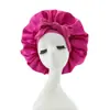 Touca de Cuidado Capilar de Alta Elasticidade, Touca de Confinamento, Turbante com Laço Grande, Touca de Beleza para Banho, Touca de Cetim Ajustável para Noite, Respirável