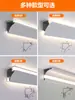 Calha de luz linear emissora para cima Sala de estar Montagem na superfície Liga de alumínio Canto superior Canto interno Linhas de gesso de imitação Cima e baixo LED Lavagem de parede