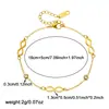 Moda Transfronteriza Nicho Lujo Ligero Versátil Chapado en Oro Simple Símbolo de Infinito Incrustado con Diamantes Cadena de Acero Inoxidable Pulsera
