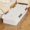 Bolsa de almacenamiento para libros viejos, caja de almacenamiento doméstica para debajo de la cama, caja de almacenamiento plana tipo cajón con ruedas para libros, ropa y edredones