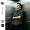 OLDTRIBE Verano Nuevo Vintage Gasa de Burbujas Cuadros Camisa para Hombre Holgada Manga Corta Top Camisa CS001