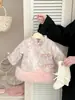 Ropa para Bebé, Cheongsam de Invierno para Niña con Forro de Felpa, Falda de Princesa, Vestido para Niño de un Año, Vestido de Felicitación de Año Nuevo para Niña de un Año