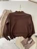 Camiseta Base Feminina Estilo Pequeno Fragrante Gigante Emagrecedora Homem Pequeno Cintura Gola Meia-Alta Slim Fit Gola Vertical Lixada Internamente