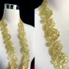 Link Total 4,5-13cm Renda Dourada Osso de Boi Duro Renda de Osso Renda para Vestido de Noiva Roupas de Performance Acessórios de Renda