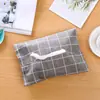 Caja de Pañuelos de Tela para Coche Sencilla Cubierta de Pañuelos de Algodón y Lino Estilo Japonés Juego de Papel al por Mayor Bolsita de Pañuelos Creativa para el Hogar
