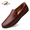 Zapatos de hombre de piel de borrego genuina, zapatos de verano transpirables con diseño calado de piel genuina, estilo business casual, zapatos tipo "dad shoes" para hombre