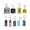 Llavero Personalizado de Goma Suave de PVC Regalo Promocional Personalizado Llavero de Dibujos Animados Llavero con Letra en Inglés