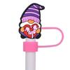 Nuevo comercio electrónico transfronterizo San Valentín Día de San Valentín tapa de pajita a prueba de polvo pajita de plástico blando de PVC manga decorativa para pajita