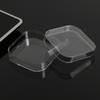 Caixa de cristal quadrada grande caixa de exibição transparente opcional com gancho caixa de plástico acrílico caixa de embalagem de fone de ouvido Bluetooth