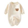 Ropa de una pieza para bebé, chaqueta acolchada de algodón para primavera, otoño e invierno, ropa gruesa y cálida para recién nacidos, ropa de escalada para niños